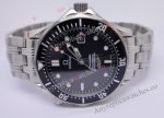 Stainless Steel Black Dial Omega Replica Watches James Bond 007 Mens watch